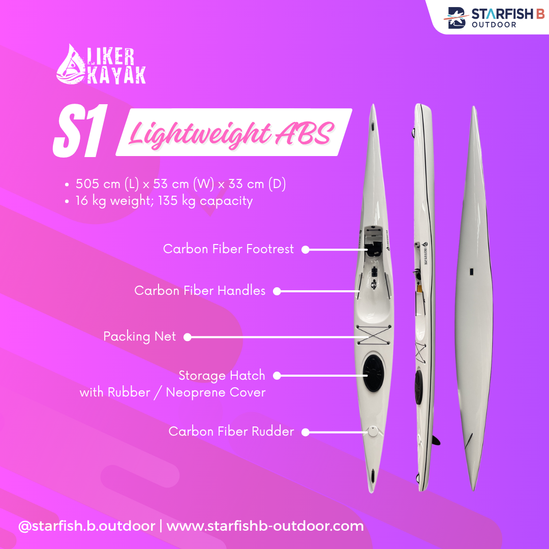 LIKER KAYAK | S1 | ABS Plastic Lightweight Single Surfski