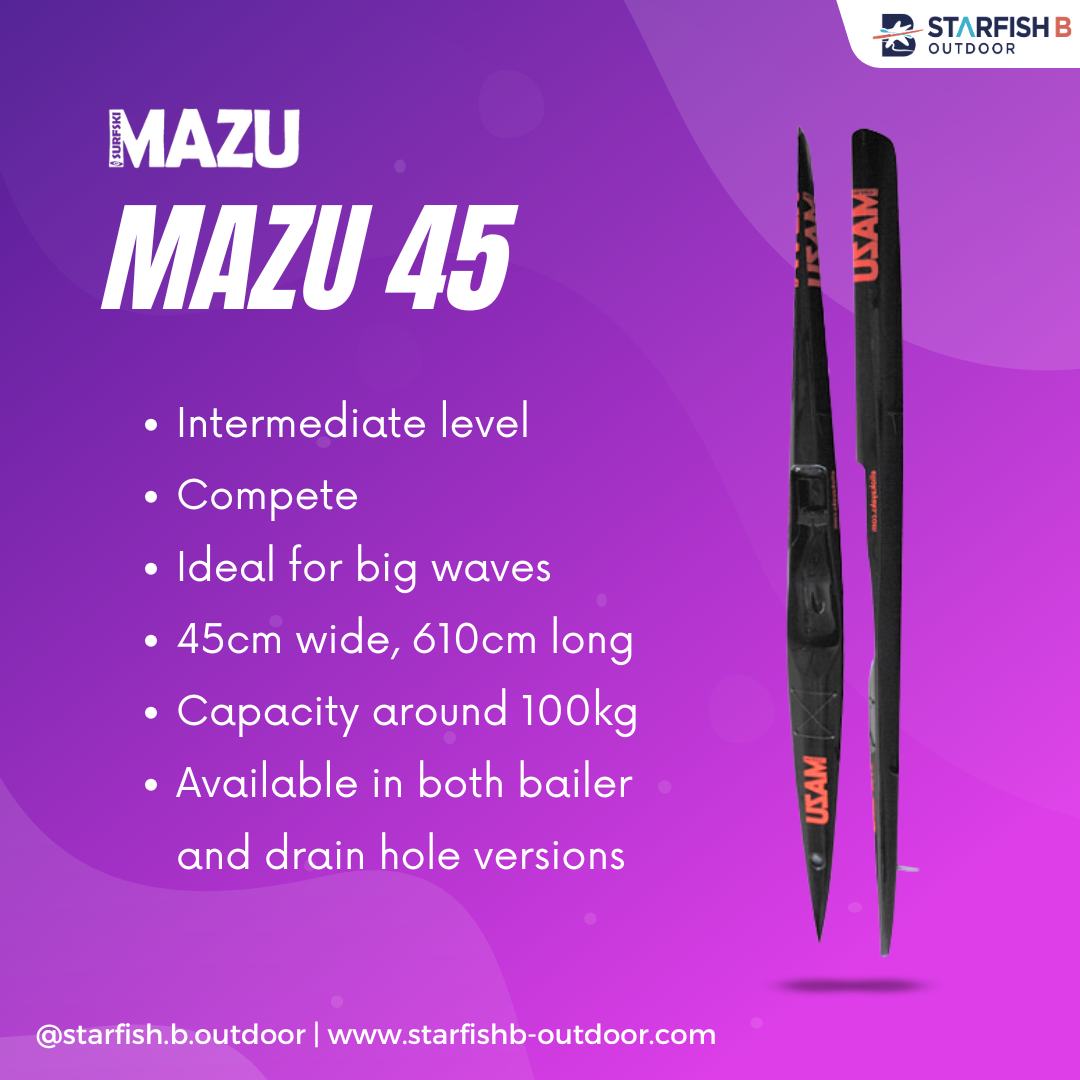 MAZU SURFSKI | MAZU 45 | Single Surfski Made in Portugal (Pre-order)
